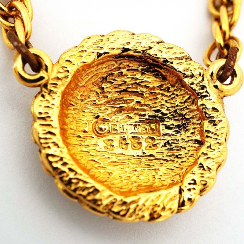 CHANEL Authentic Gold Logo Necklace - Picture 5 of 6